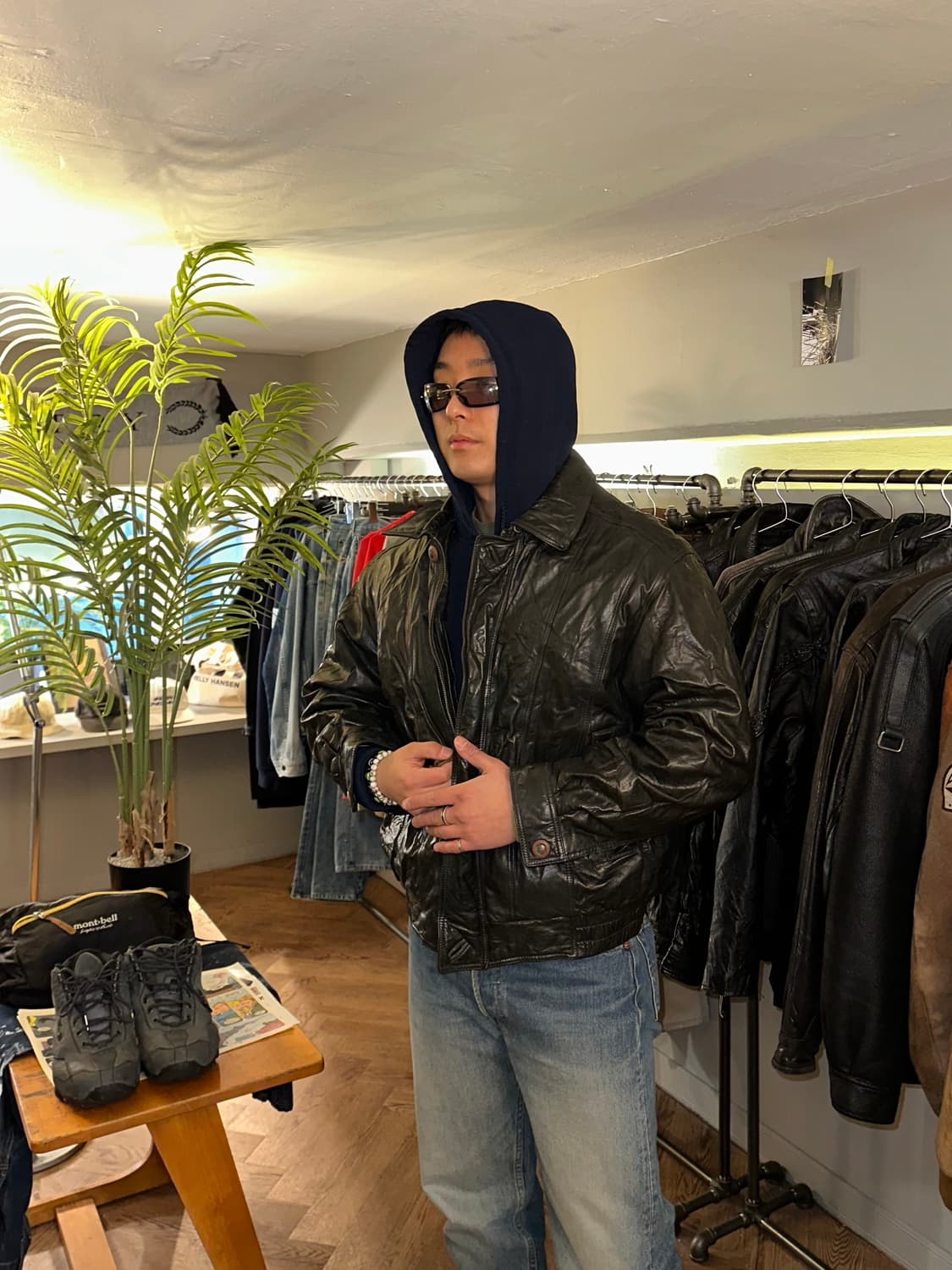 90’s London Fog genuine leather jacket 상품이미지2