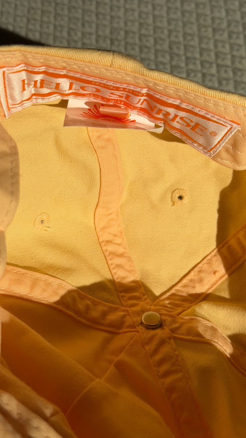 헬로선라이즈 모자 옐로우 hello sunrise yellow 상품이미지2