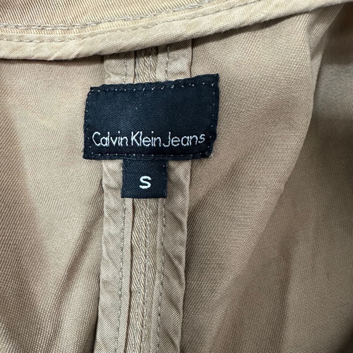 Calvin Klein 캘빈클라인 카키 사파리자켓 S (빈티지) 상품이미지4