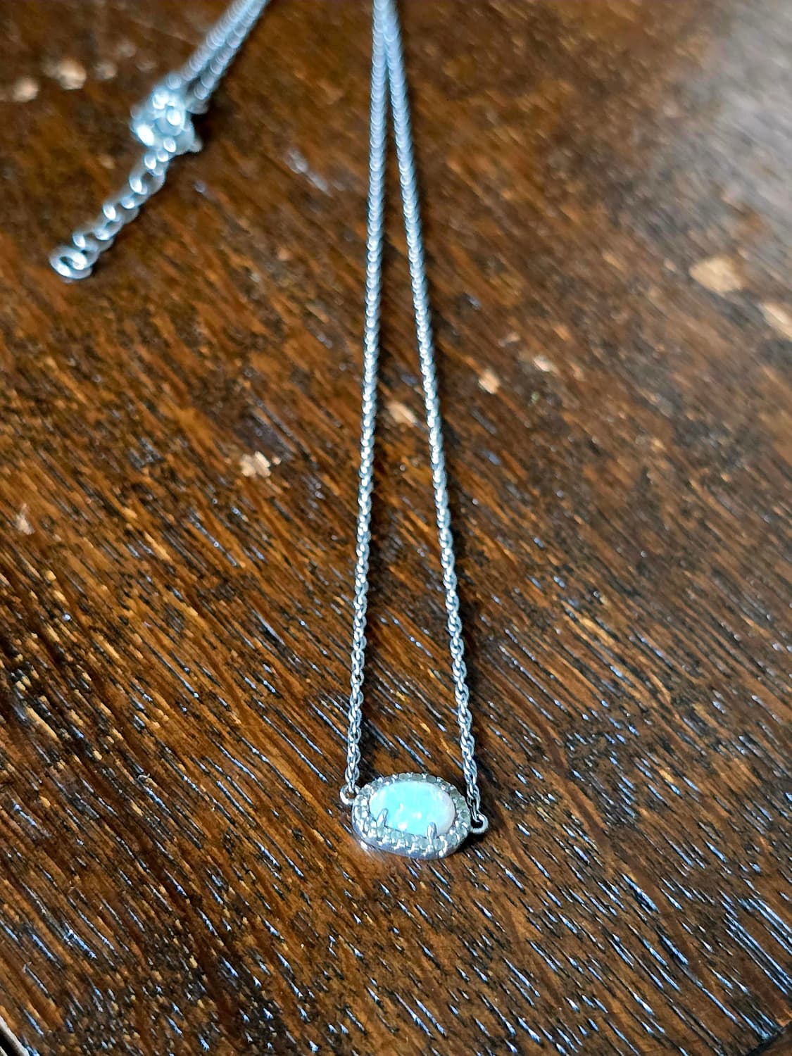 🇺🇸빈티지 오팔 실버 목걸이 상품이미지4