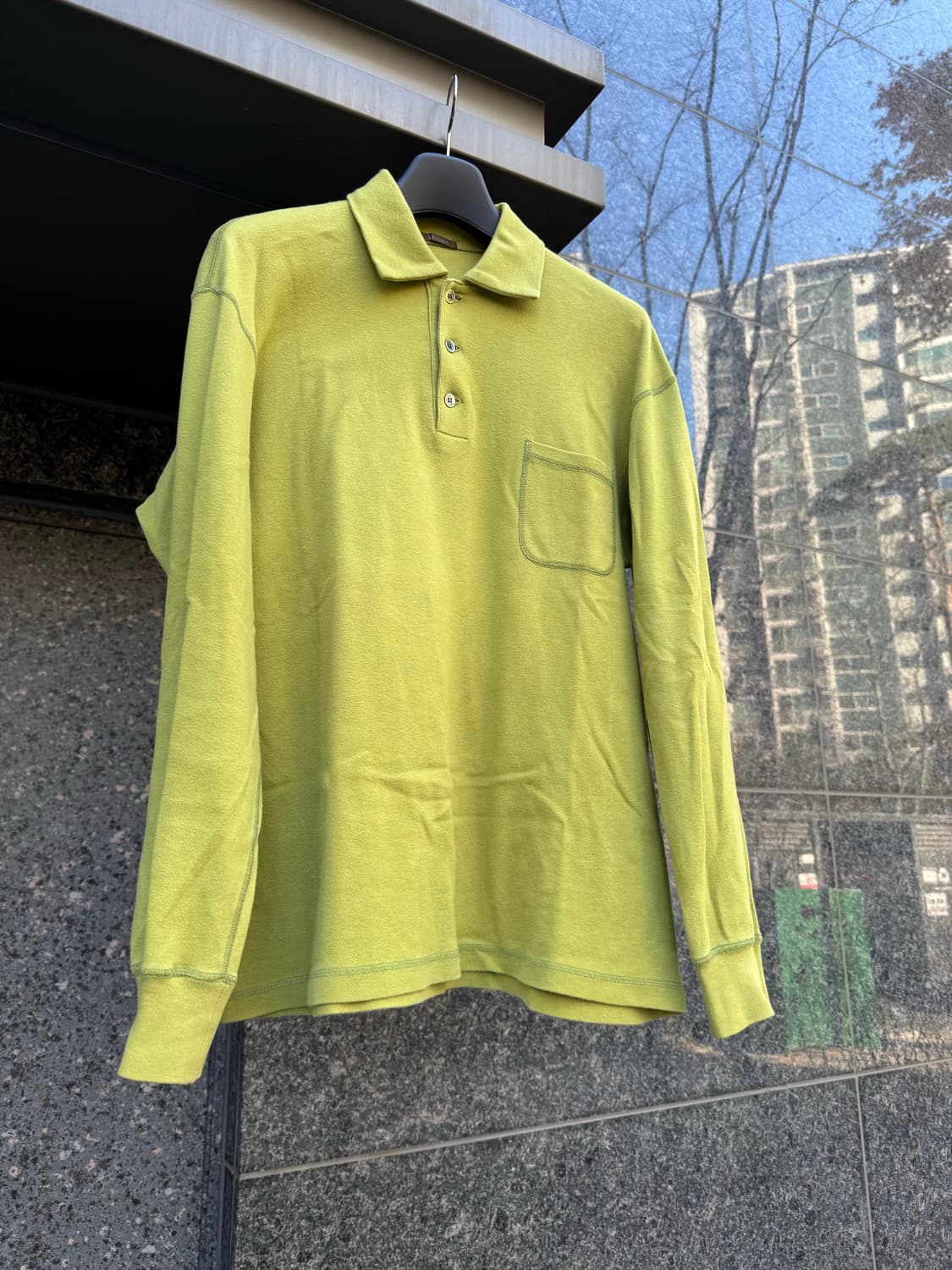 요지야마모토 Y’s 롱슬리브 그린 상품이미지1