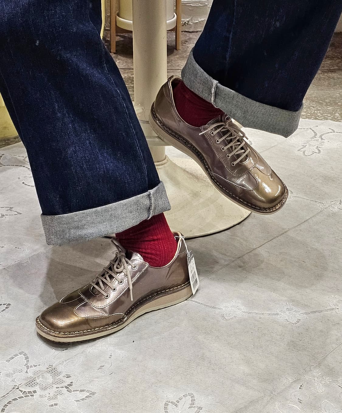 Hush Puppies 골드 스퀘어 스니커즈 상품이미지6