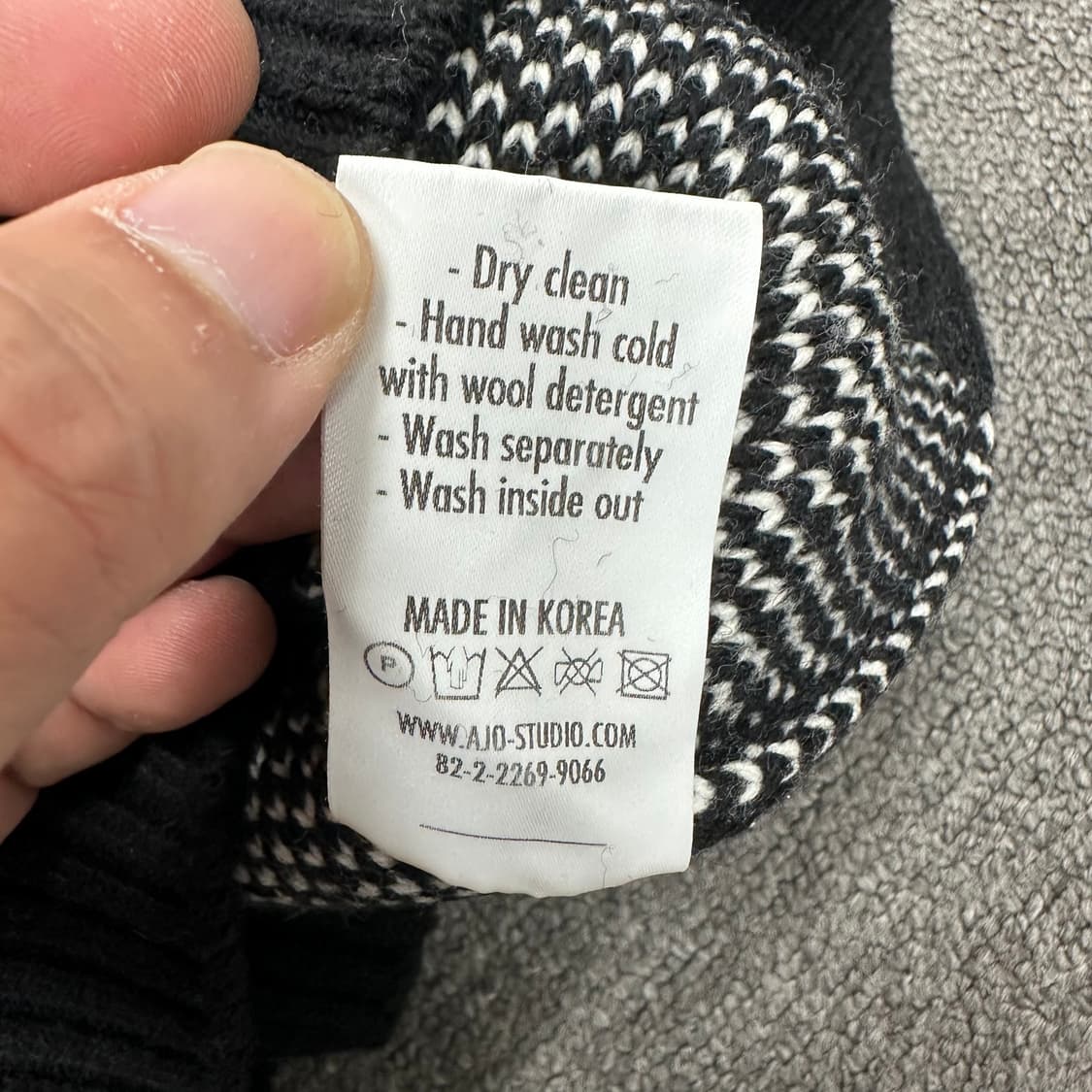 아조바이아조 니트 후드 상품이미지5