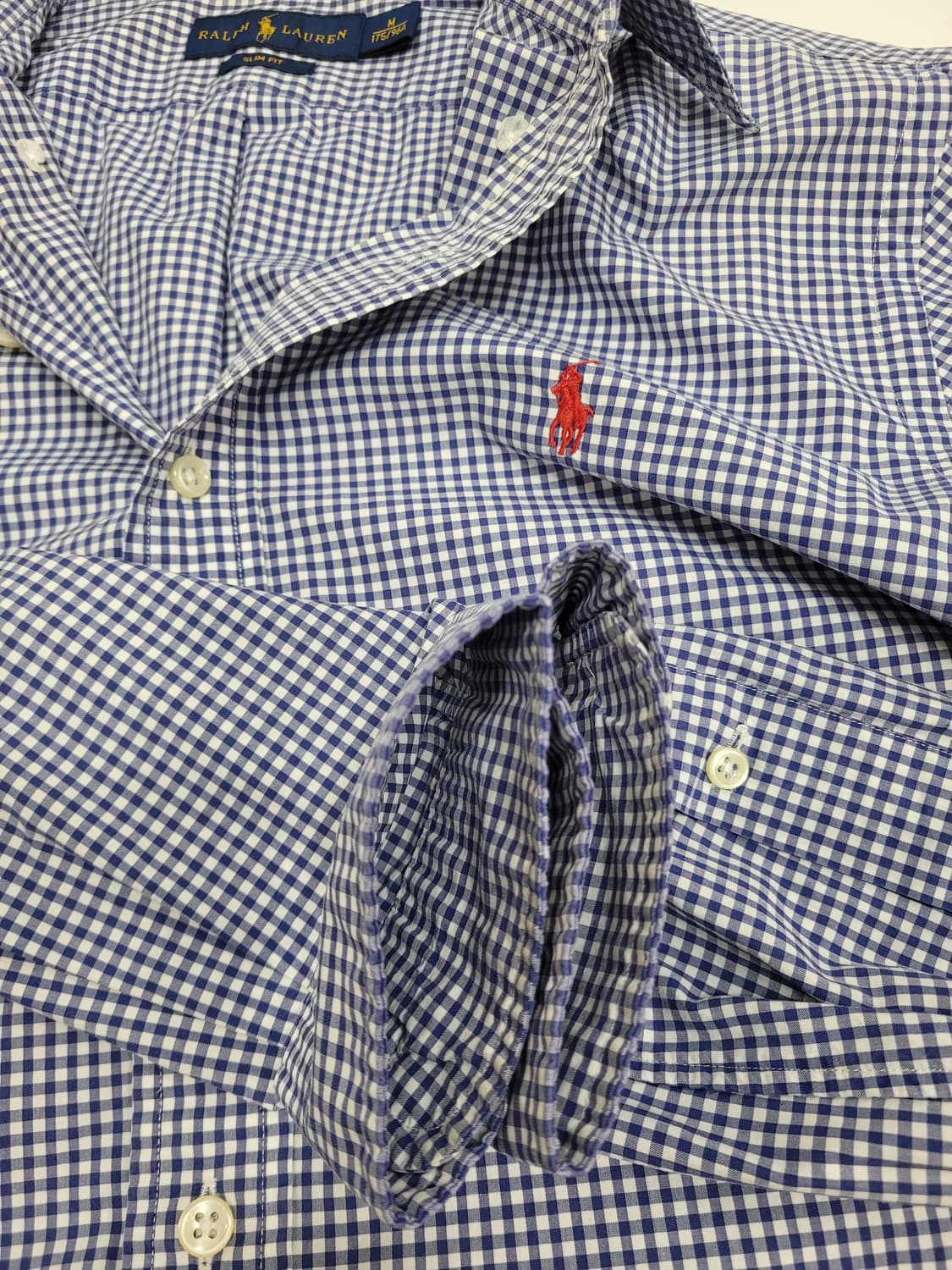 POLO 폴로 랄프로렌 슬림핏 스트라이프 셔츠 / 남 L (175/96A 상품이미지6