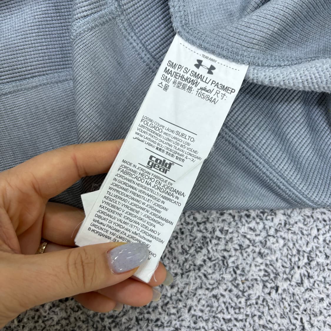 S 언더아머 반집업 긴팔티 0316J 상품이미지4