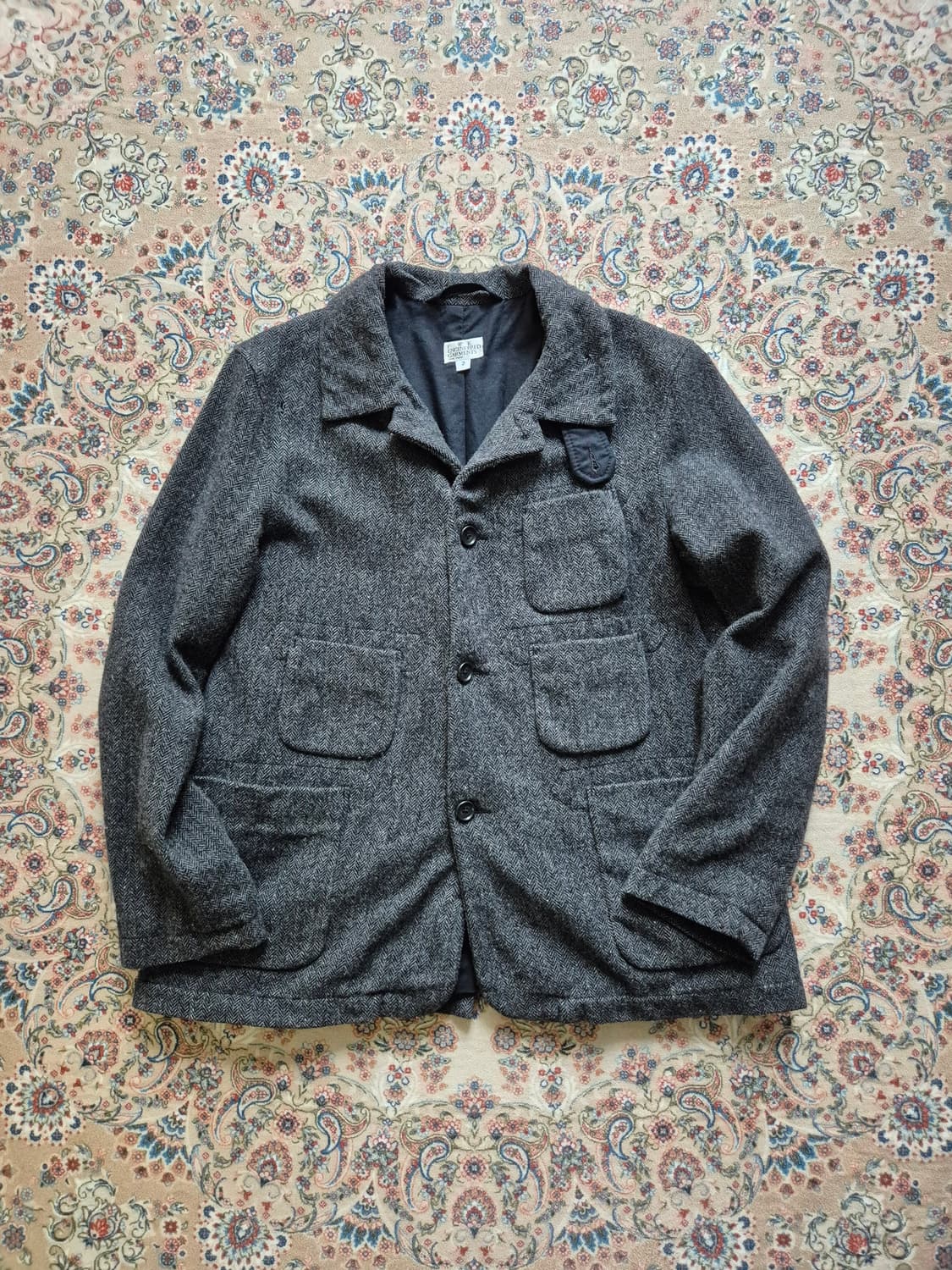 미국 제조 엔지니어드 가먼츠 헤링본 울 재킷 상품이미지1