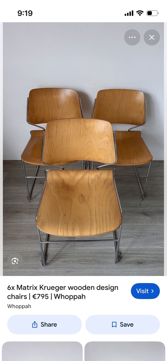 70s 빈티지 미드센츄리 매트릭스 우드 체어 상품이미지8