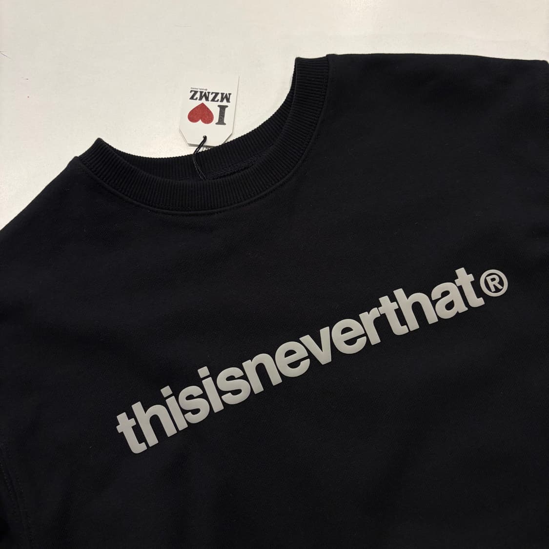 [S] 디스이즈네버댓 블랙 스웻 맨투맨 티셔츠 D609 상품이미지3