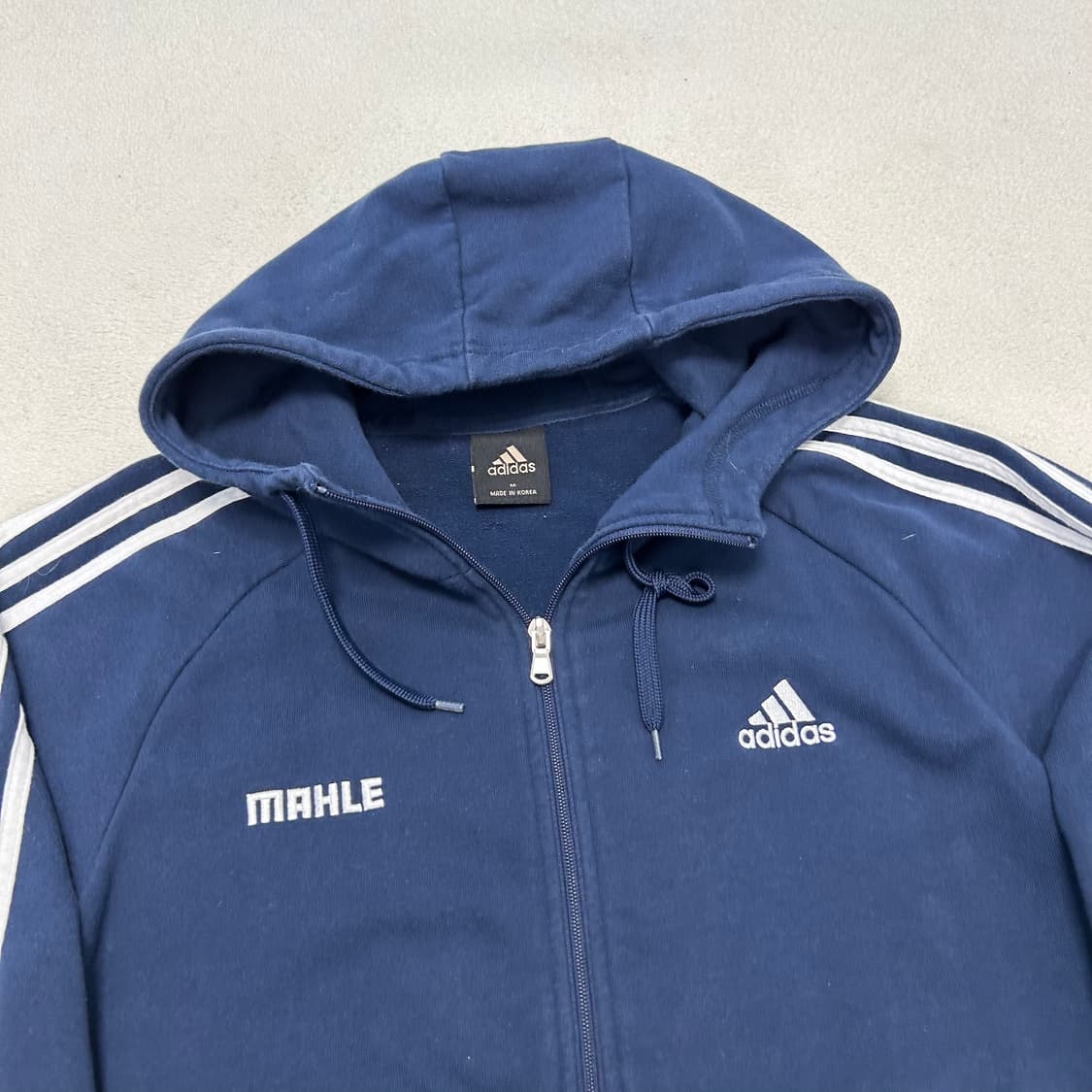 Adidas navy hood zip-up 상품이미지5