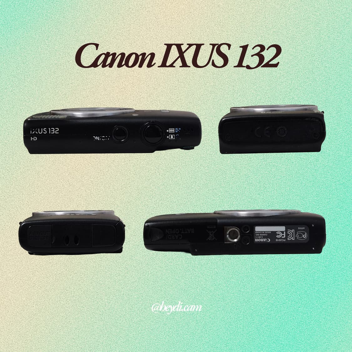 (헤일리 비버 하음) 캐논 ixus132 ixy90f 블랙 상품이미지2