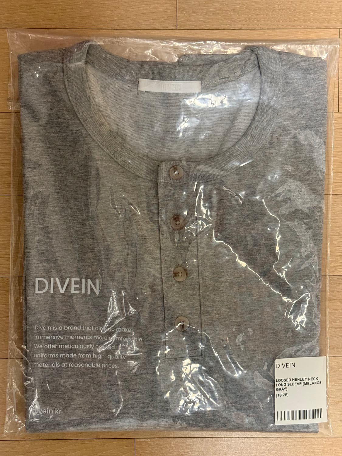 다이브인 헨리넥 롱슬리브 (1 사이즈) 상품이미지2