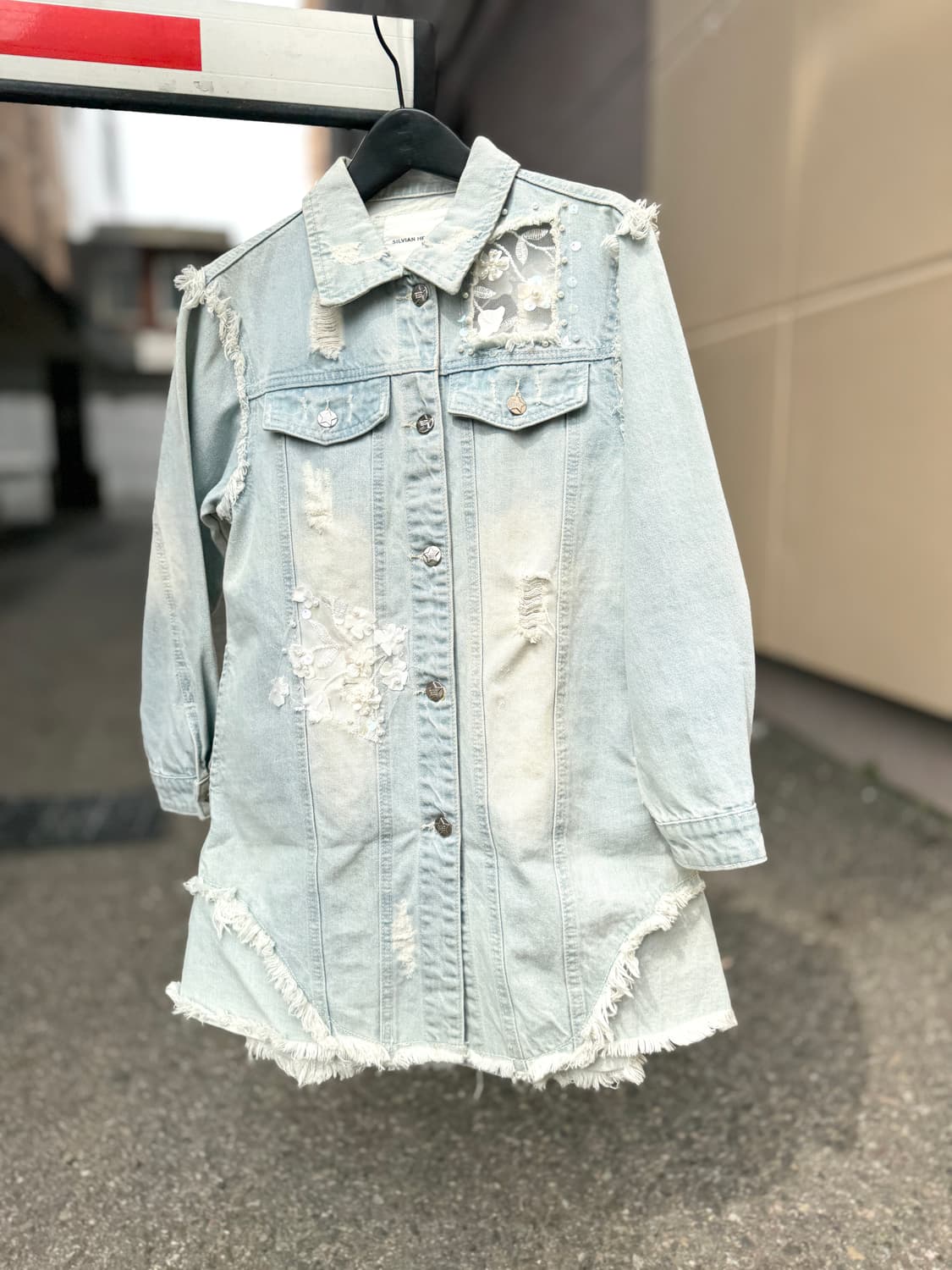 새상품 컨디션Silvian Heach 데님 자켓 원피스XXS(44사이즈) 상품이미지3