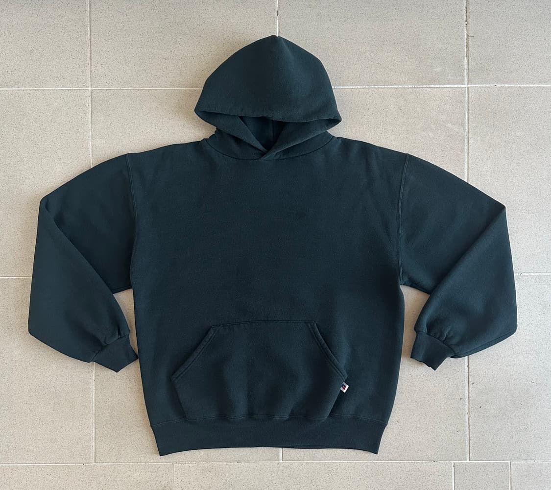 90s 빈티지 러셀 후드 블랙 L USA 상품이미지1