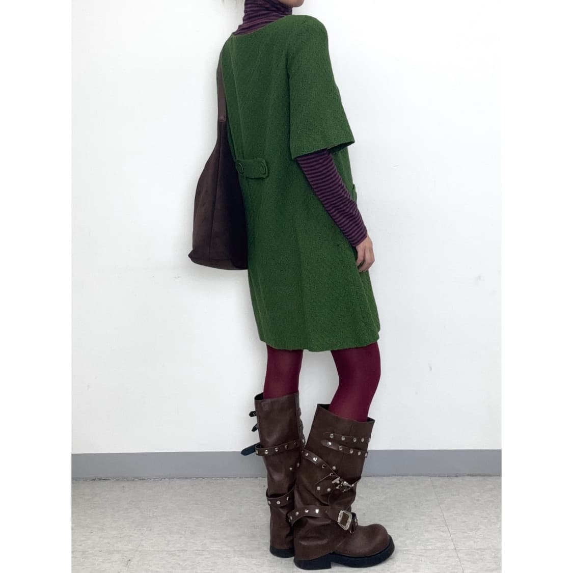 빈티지 반소매 원피스 상품이미지4