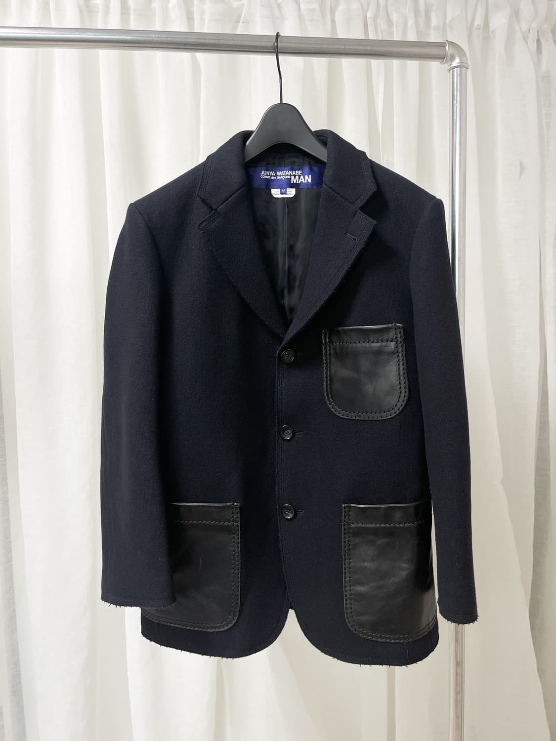 JUNYA WATANABE 2008FW wool & leather JK 상품이미지1