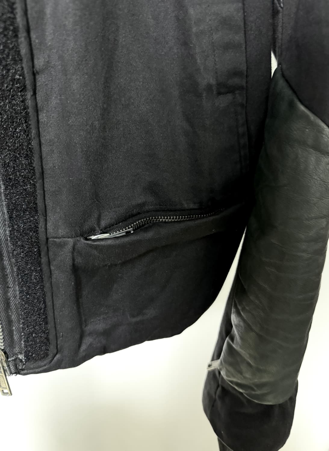 릭오웬스 07 FW 샘플 밀리터리 레더 Mix 봄버 자켓 상품이미지10