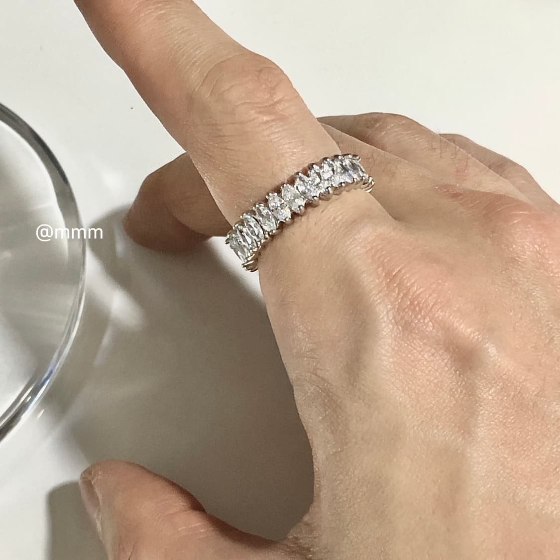 (Unisex) 영롱 바케트 테니스 팔찌 상품이미지9