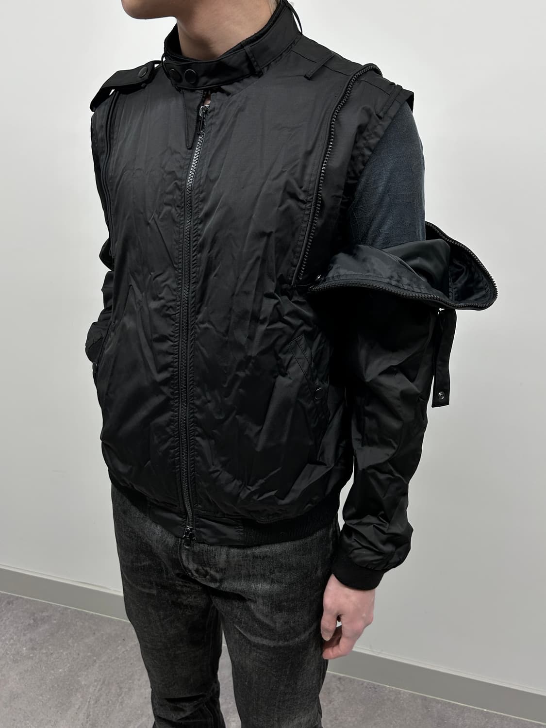 나일론 테크니컬 봄버 자켓 상품이미지3