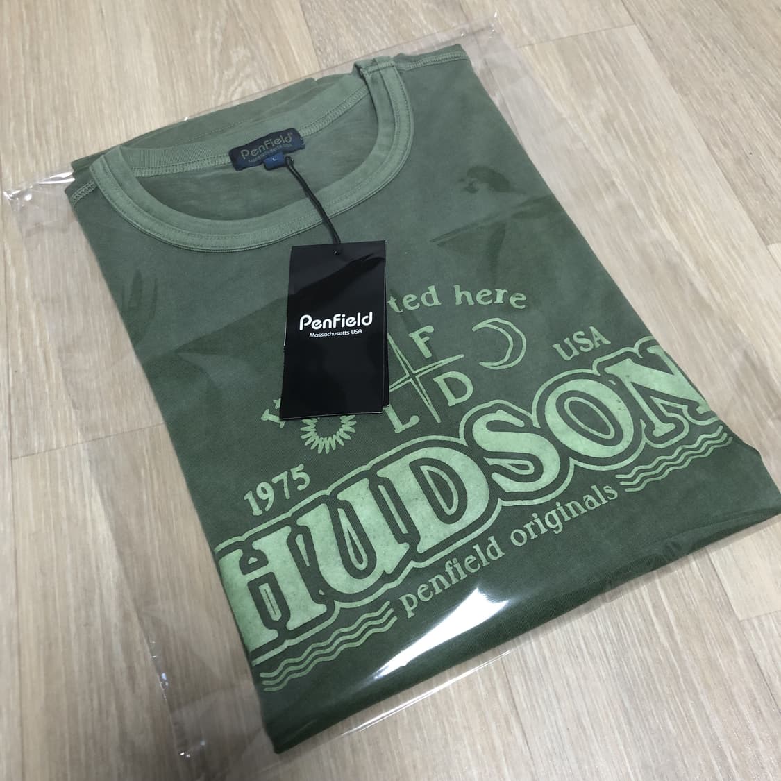 (L) 새상품 펜필드 PENFIELD 피그먼트 다이드 베이직 반팔 그린 상품이미지10