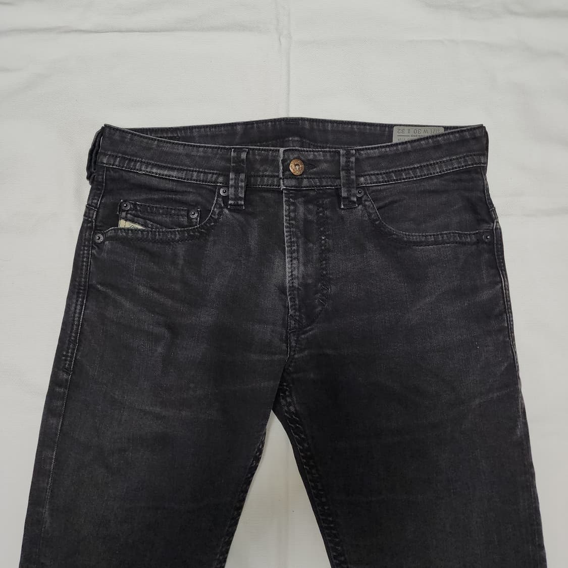 디젤 타바 (Thavar) 빈티지 흑청 데님팬츠 상품이미지3