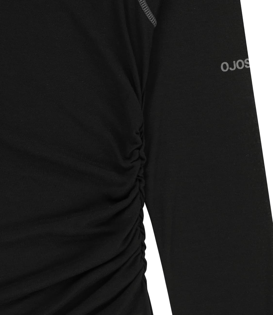 OJOS 탑, Asym Shoulder Scarf Long Sleeve 상품이미지4