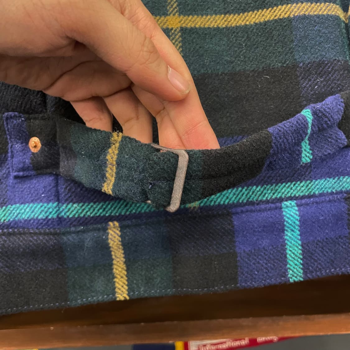 리바이스 릴렉스드 타입1 체크 쉐르파 자켓 상품이미지6