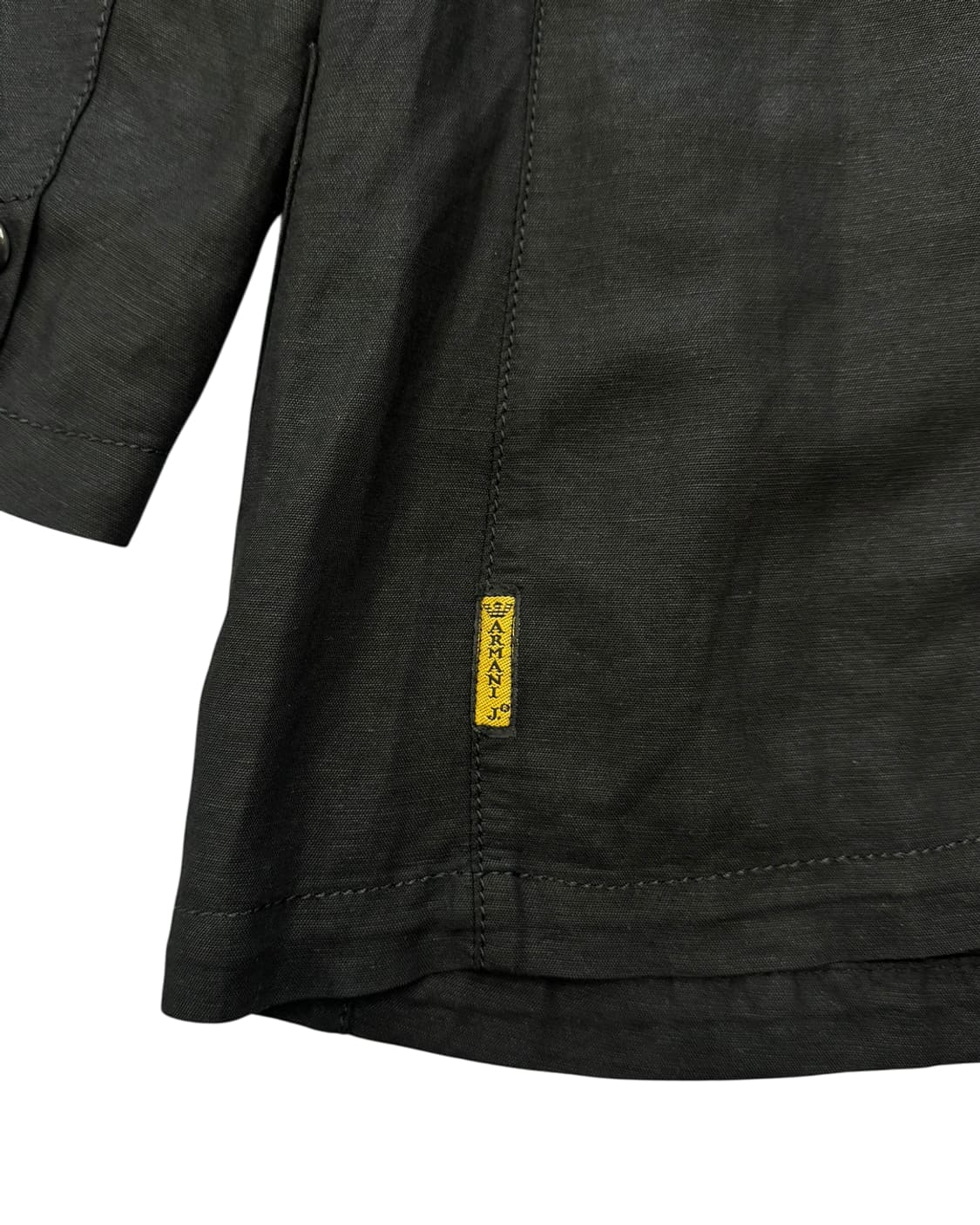 아르마니 진 90s 린넨 자켓 블랙 상품이미지8