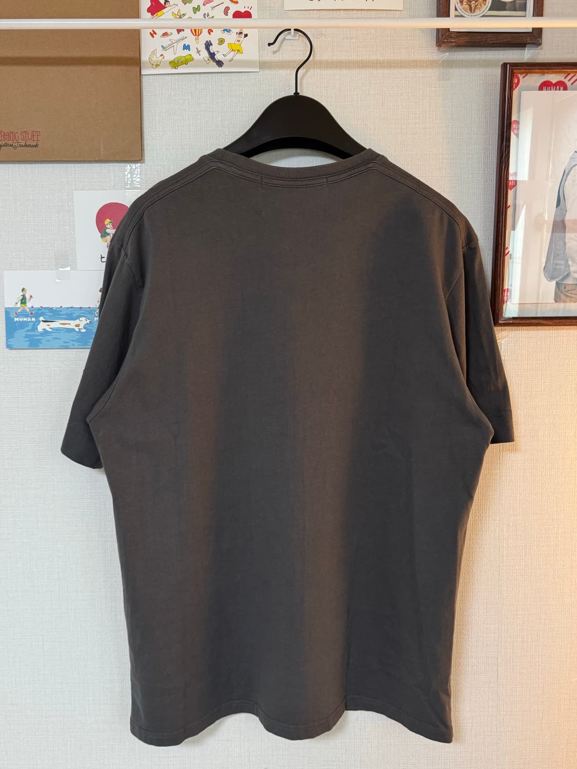 [XL]세터 썬레트로 그래픽 반팔 레트로 차콜 상품이미지3