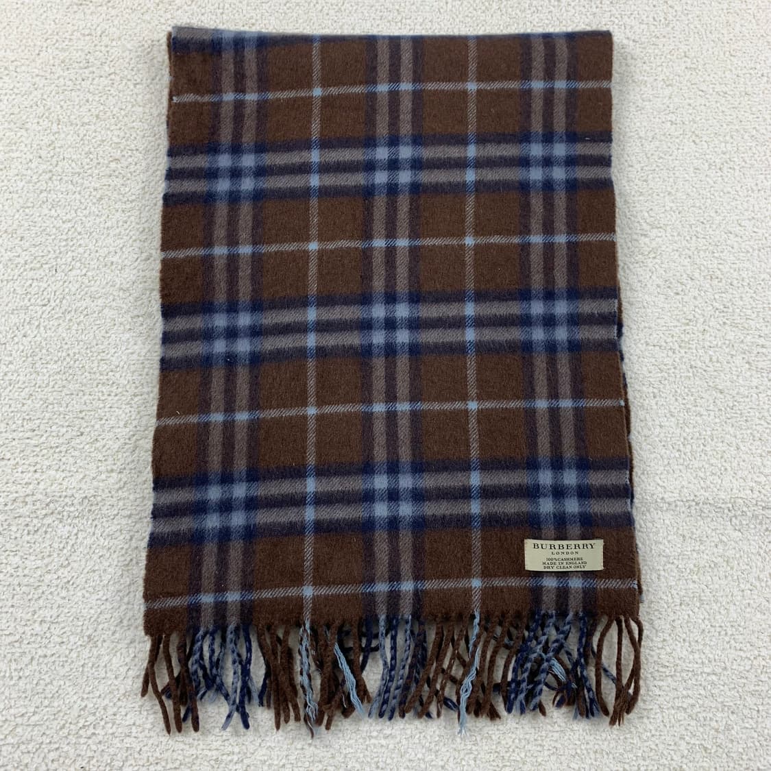 버버리 캐시미어 브라운 노바체크 스카프 상품이미지1