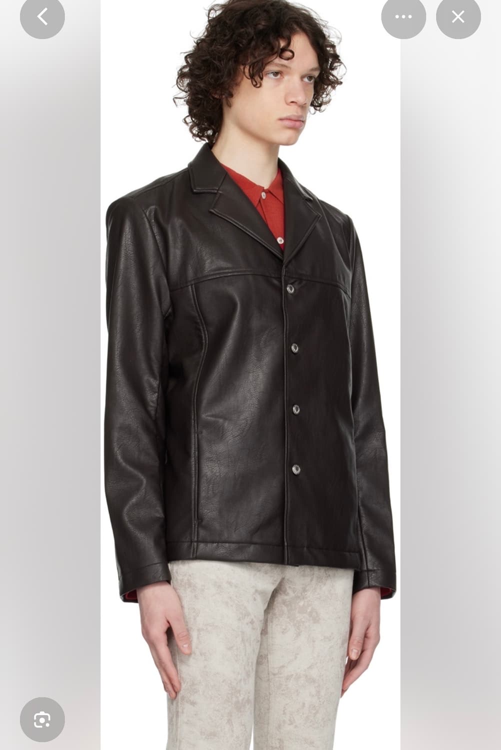 sefr 세퍼 레더자켓 브라운 상품이미지1