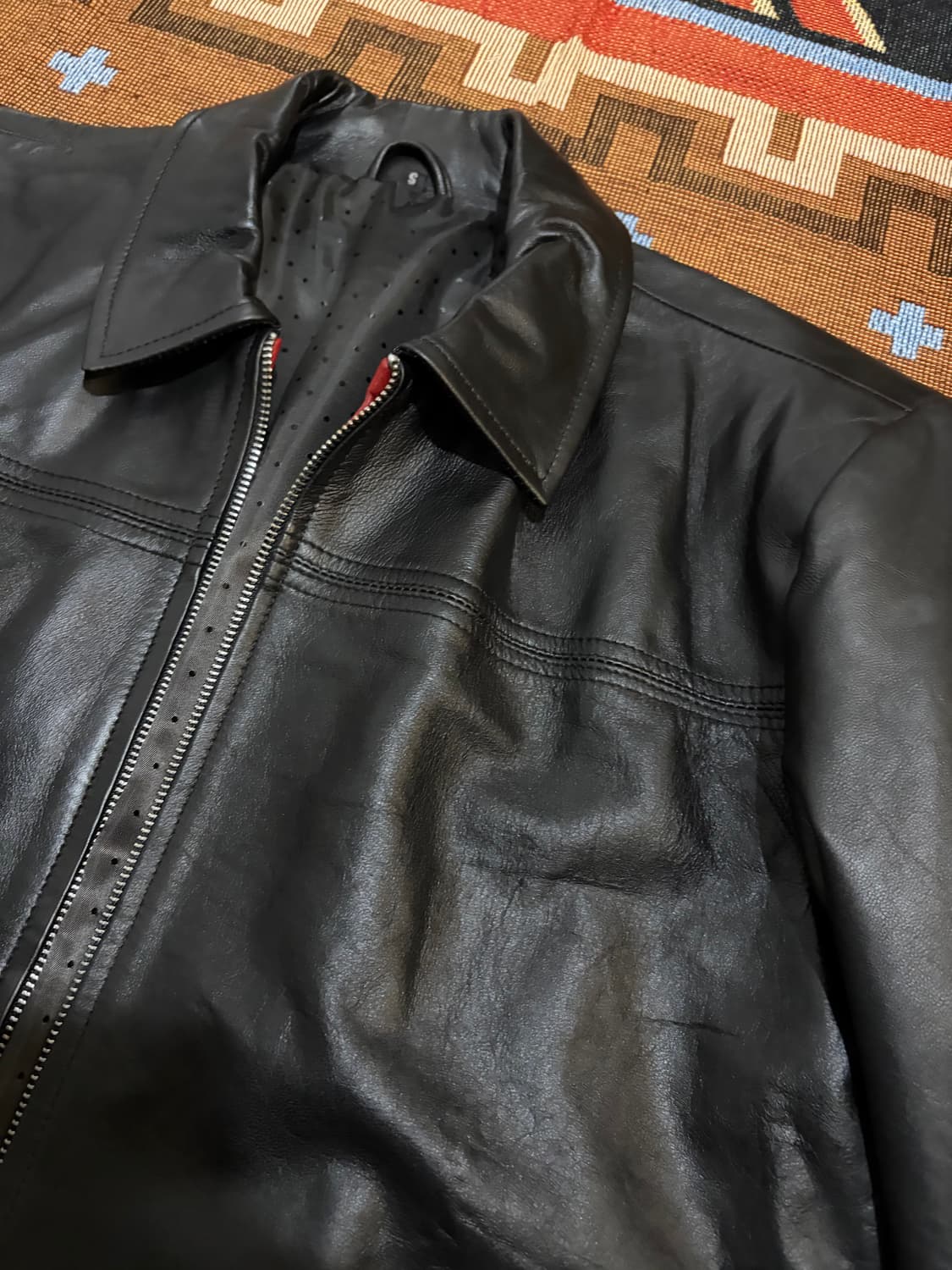 100) 양가죽 싱글라이더 가죽자켓 상품이미지4