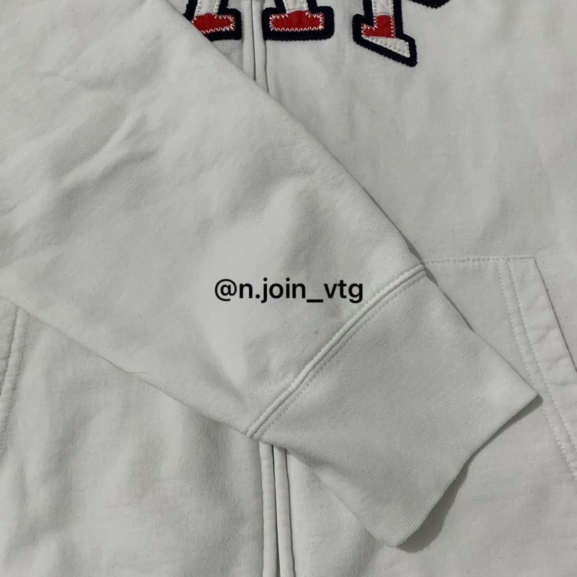 갭 성조기 화이트 후드집업 상품이미지5