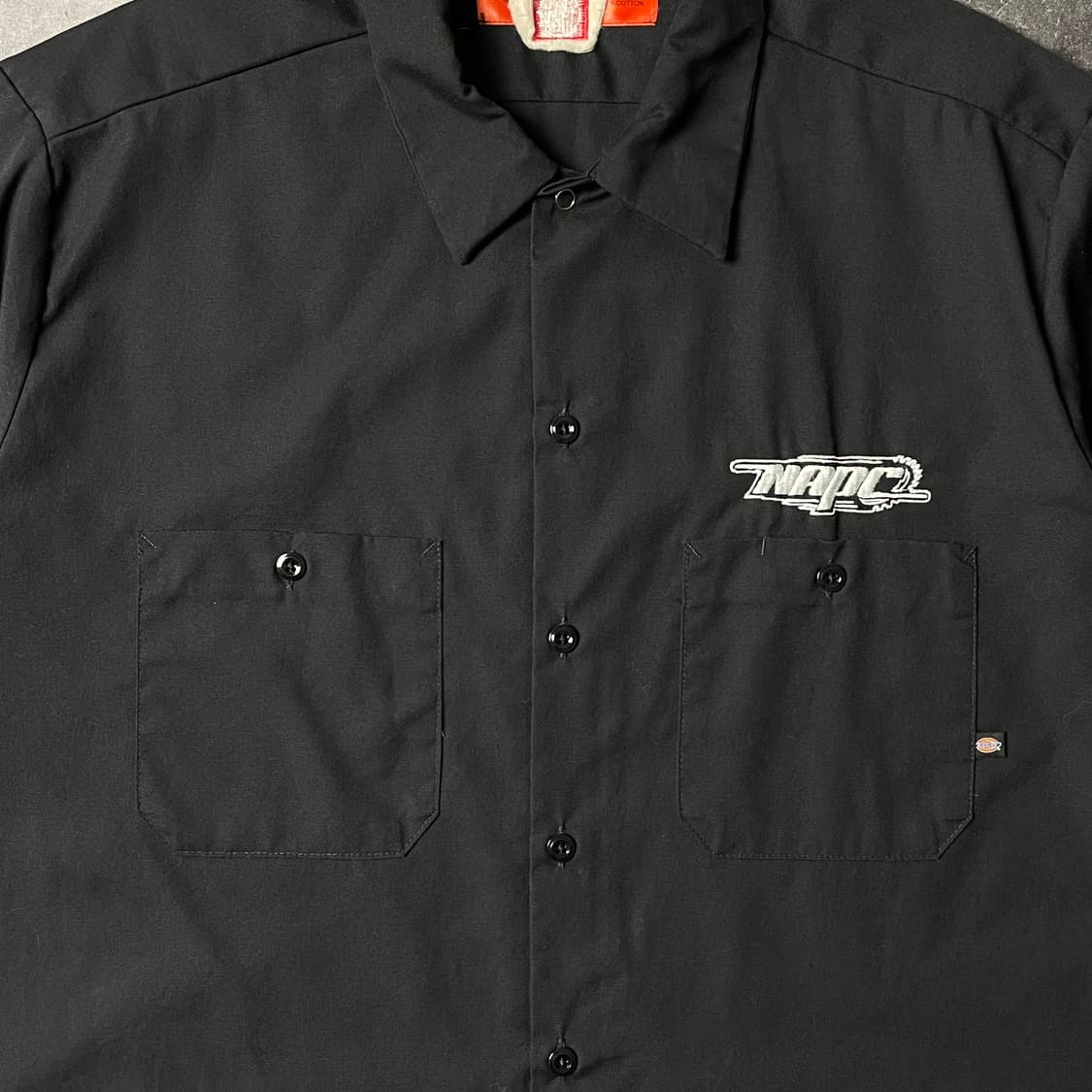 DICKIES 디키즈 빈티지 블랙 자수 반팔 워크셔츠 A01010 상품이미지3