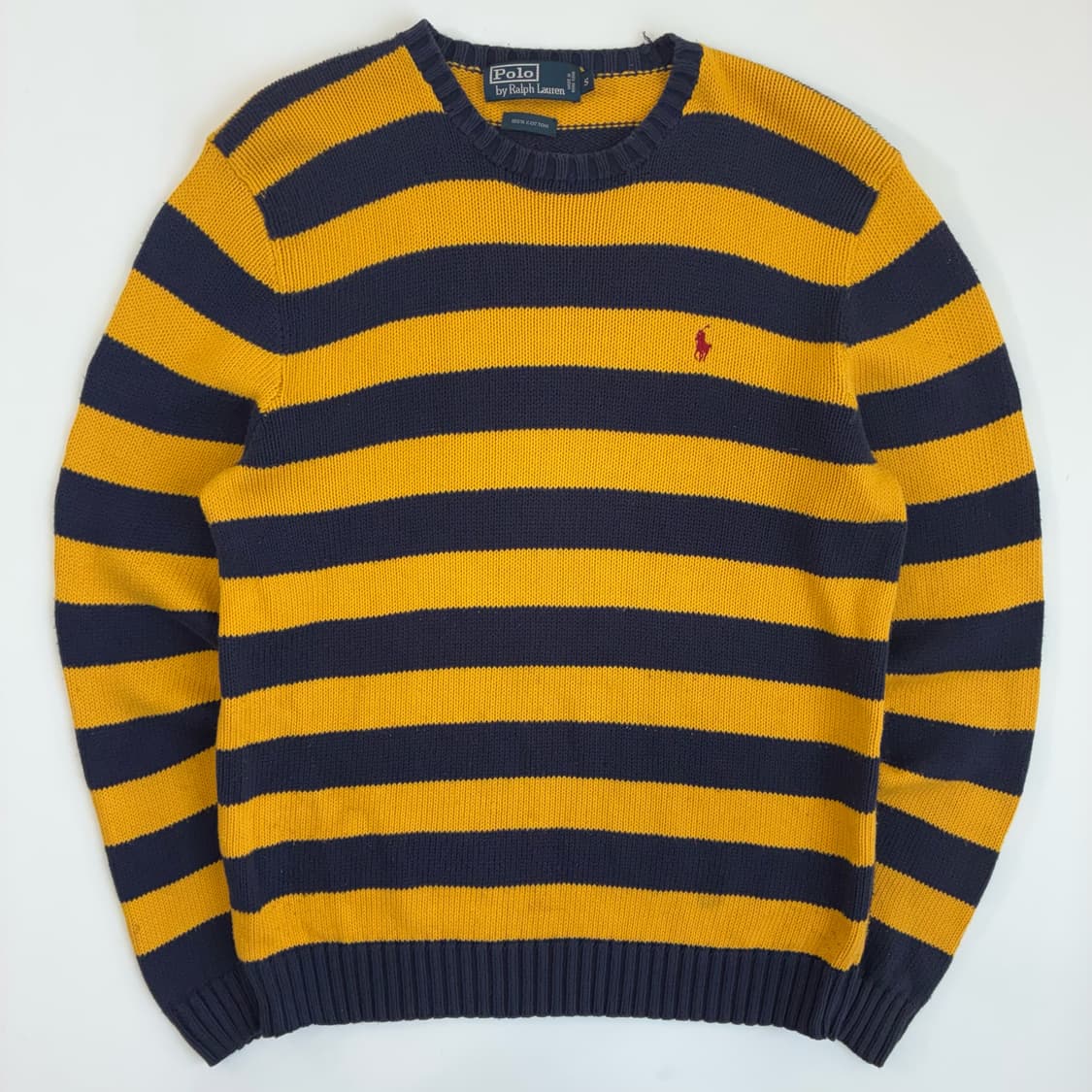 Polo  폴로 랄프로렌 자수 코튼 스트라이프 니트  상품이미지1