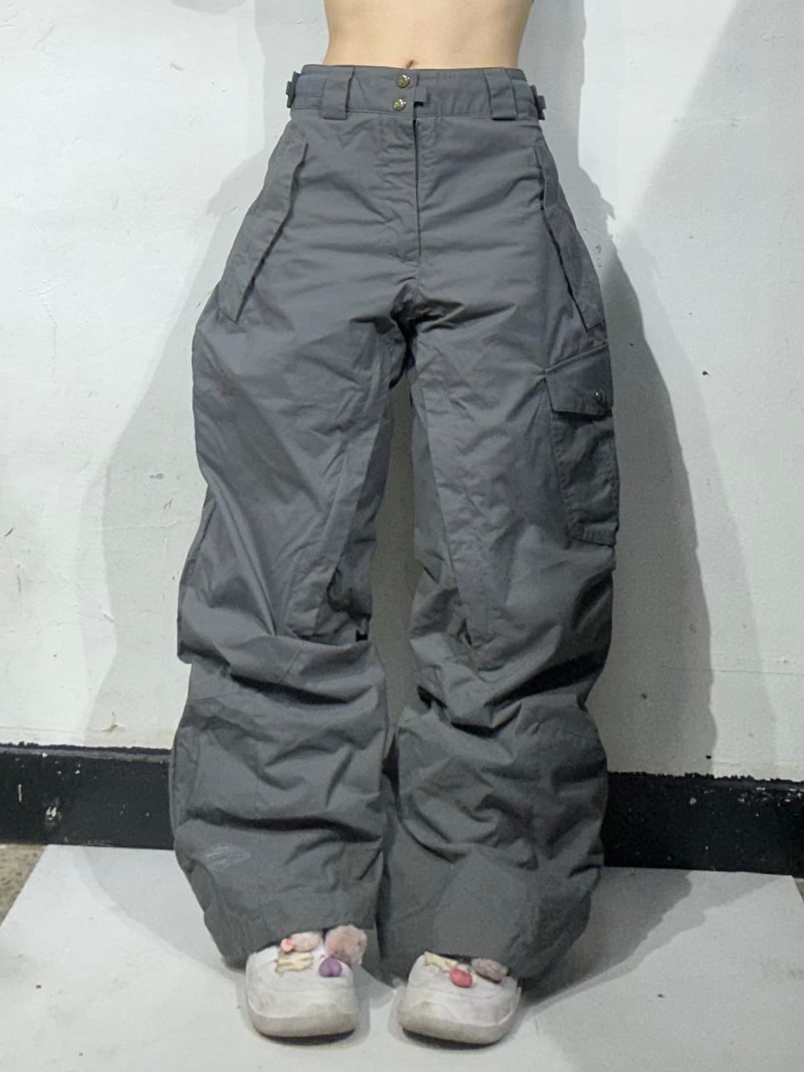 컬럼비아 그레이 스키 바지 와이드 트랙 팬츠 S 상품이미지2