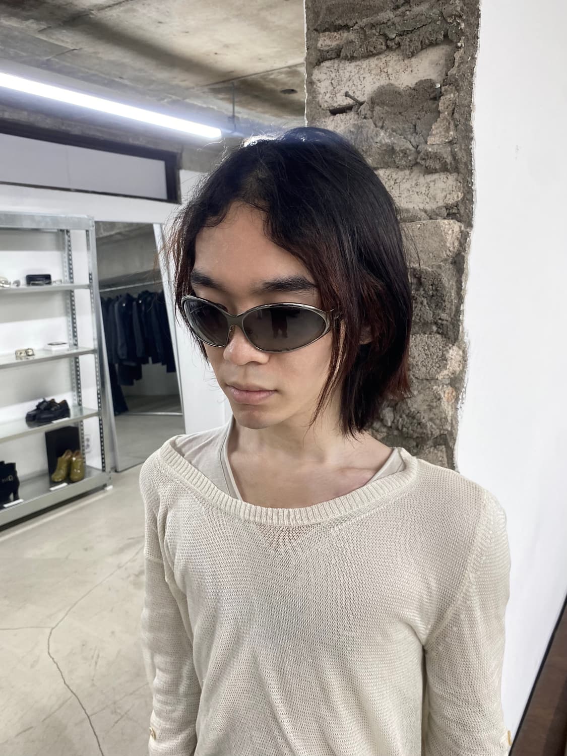 프라다 크롬 클리어 선글라스 상품이미지1