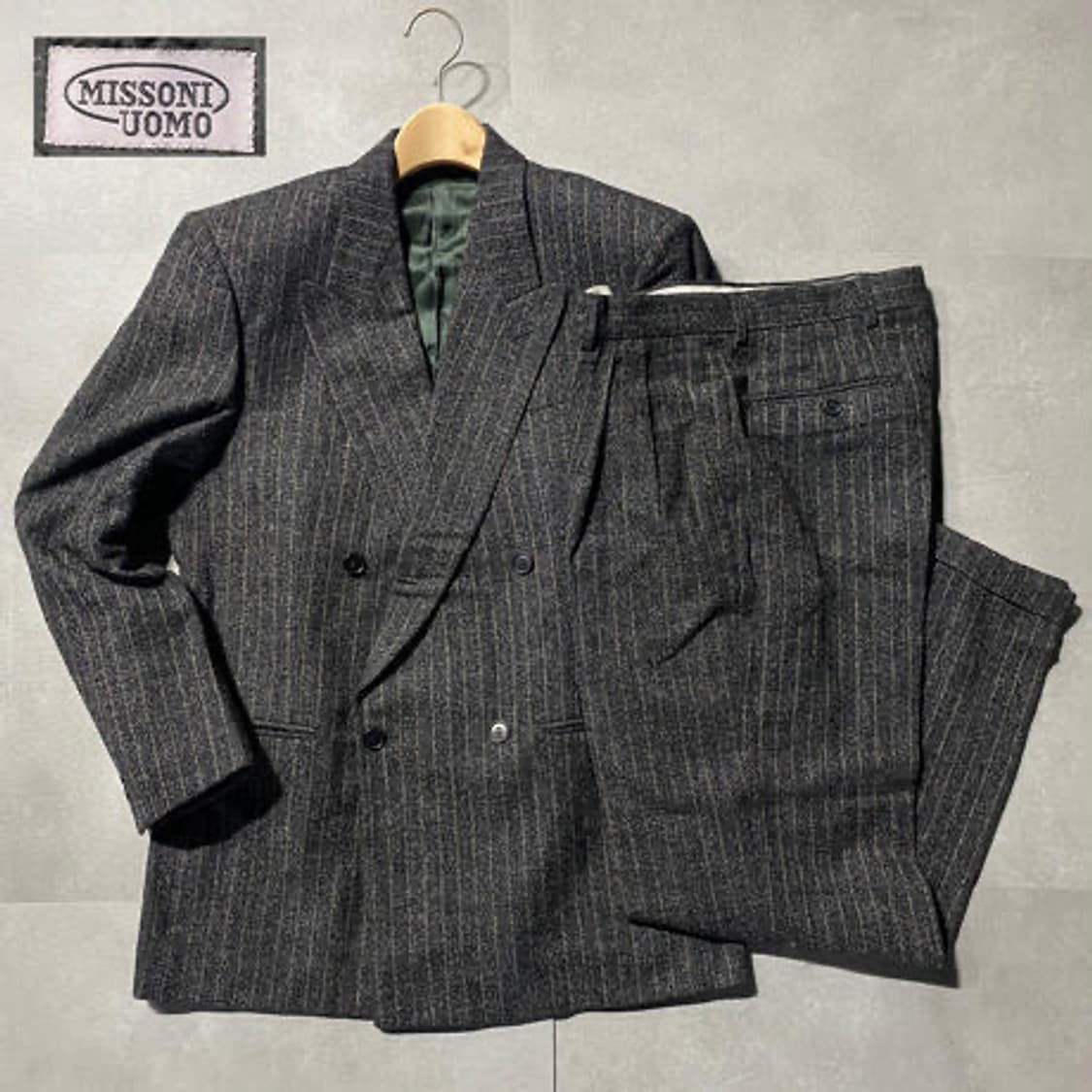 🧵🎩 MISSONI UOMO | 미쏘니 이태리 울 더블 스트라이프 셋 상품이미지2