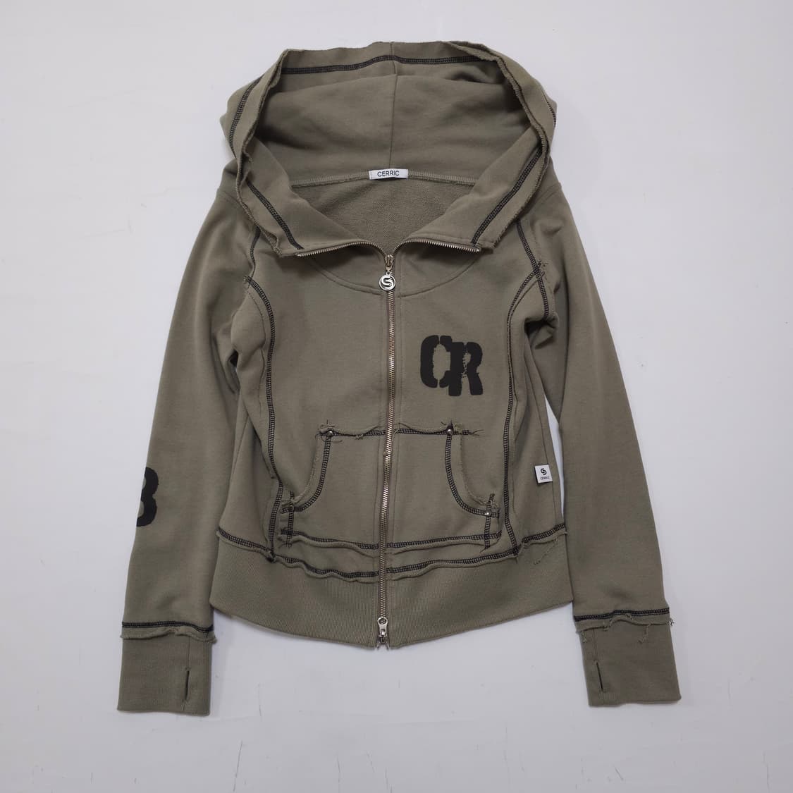 세릭 오프숄더 후드집업 상품이미지2