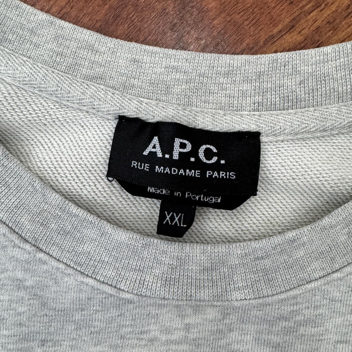 2XL(105) A.P.C 아페쎄 스탠다드 르 마담 라운드 맨투맨  상품이미지5