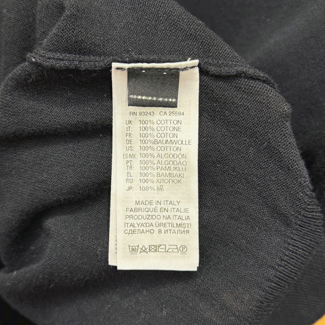 디젤 레이어드 반팔 긴팔 니트 그래픽 슬리브 로고패치 디테일 블랙 상품이미지9