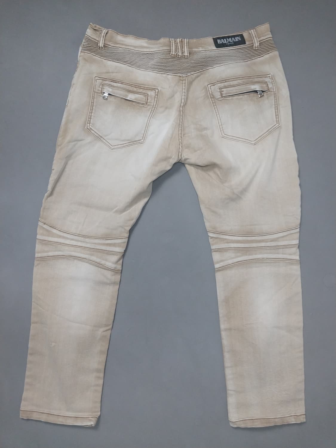 [36] 발망 워싱 베이지 바이커 치노 팬츠 상품이미지7