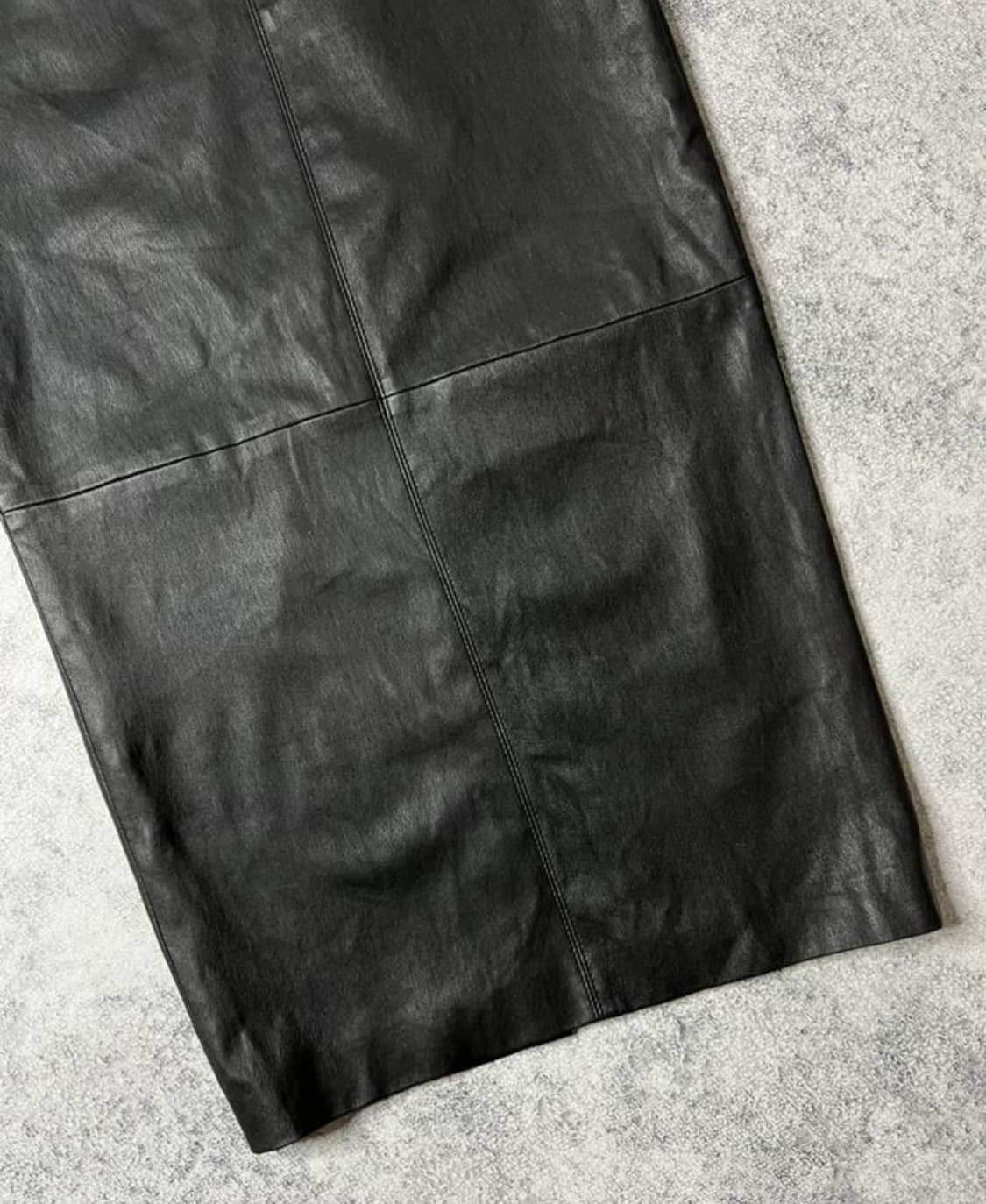 부르넬로 쿠치넬리 펜슬 미디 스커트(리얼-레더)해외발송 상품이미지5