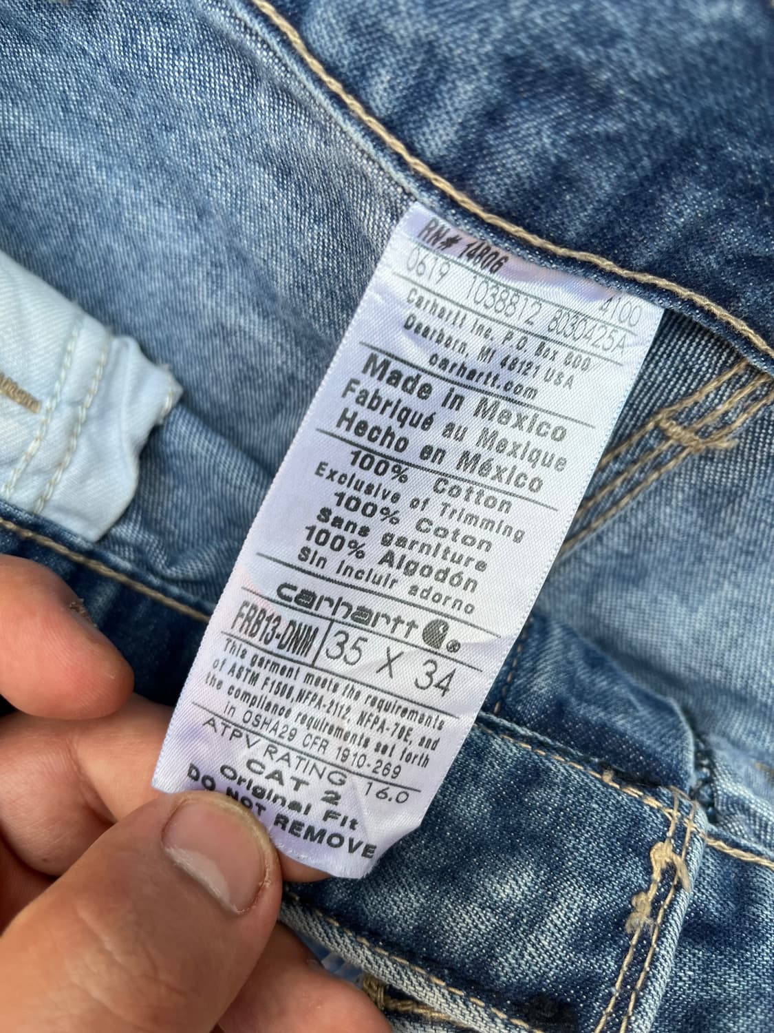 Carhartt Carpenter Baggy Jeans 상품이미지7