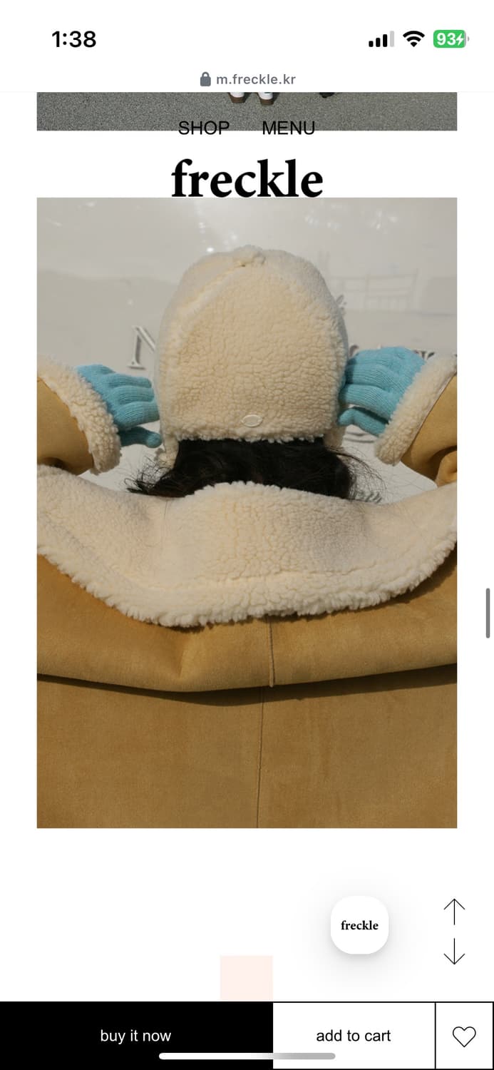 버터 리버시블 쉬어링 하프 코트 + 구매 시 코디 된 바라클라바 무료! 상품이미지4