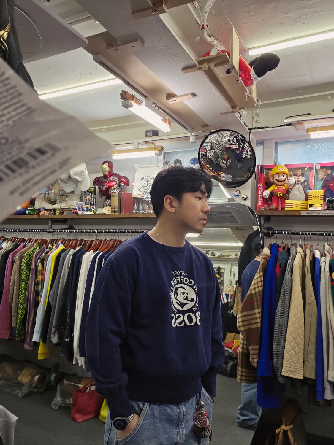 산토리 보스 커피 스웻셔츠 상품이미지1