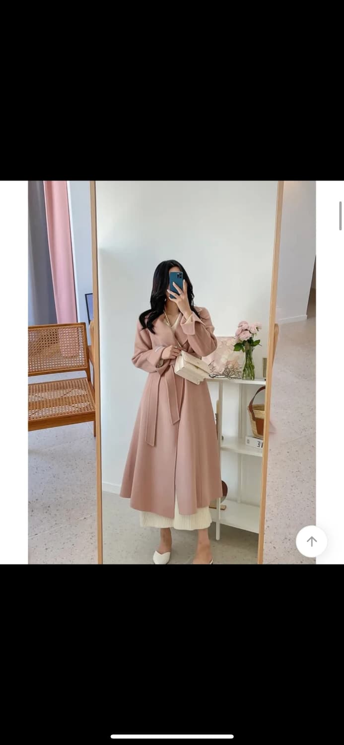 러빈 플레어 핸드메이드 울 100% 롱 코트 (새상품) 상품이미지2