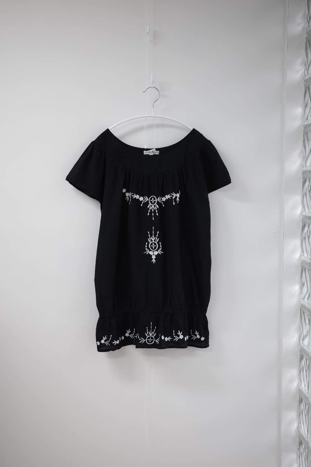India black vintage blouse 상품이미지3
