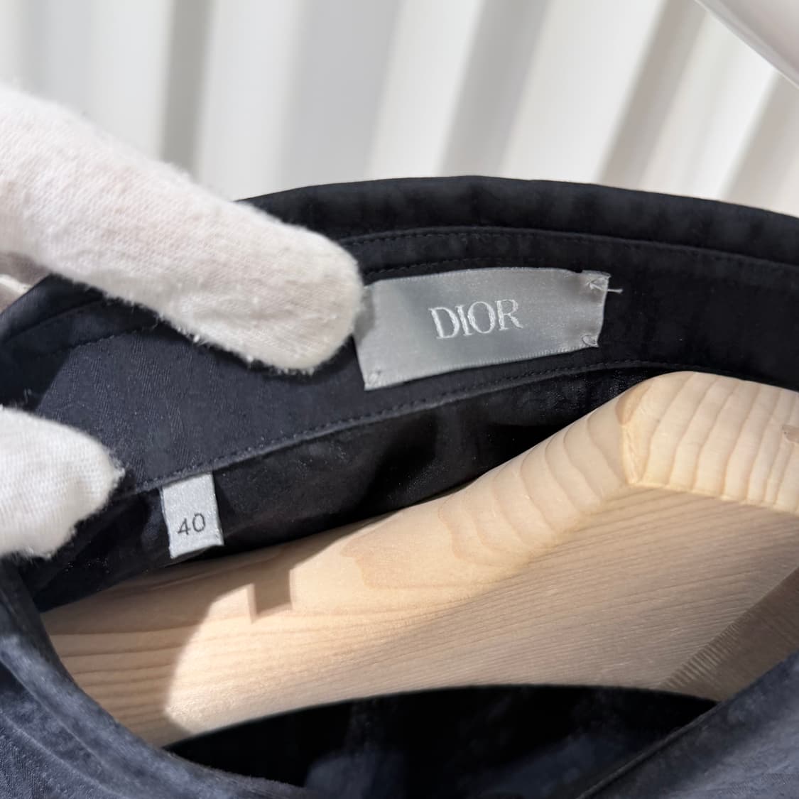 (A+/40) / 디올 오블리크 셔츠 블랙 자카드 상품이미지7