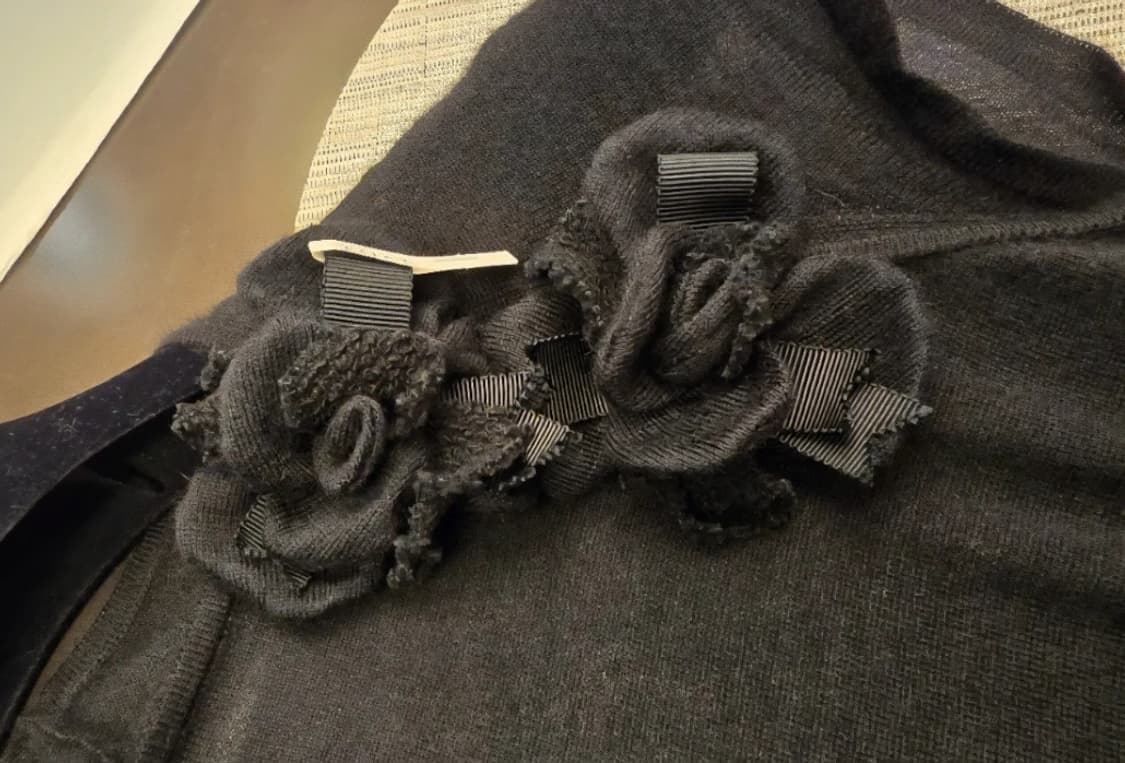 샤넬 블랙 니트 36 상품이미지5