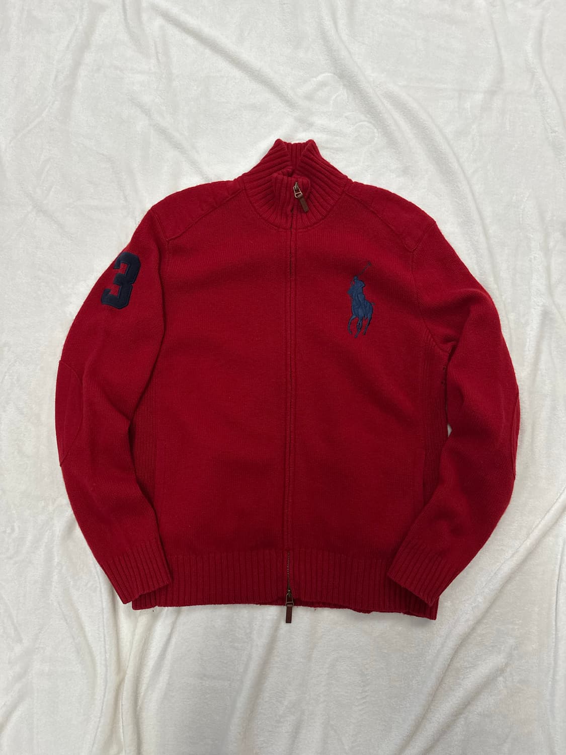 (XL)폴로 빅포니 메리노울 집업 가디건 상품이미지1